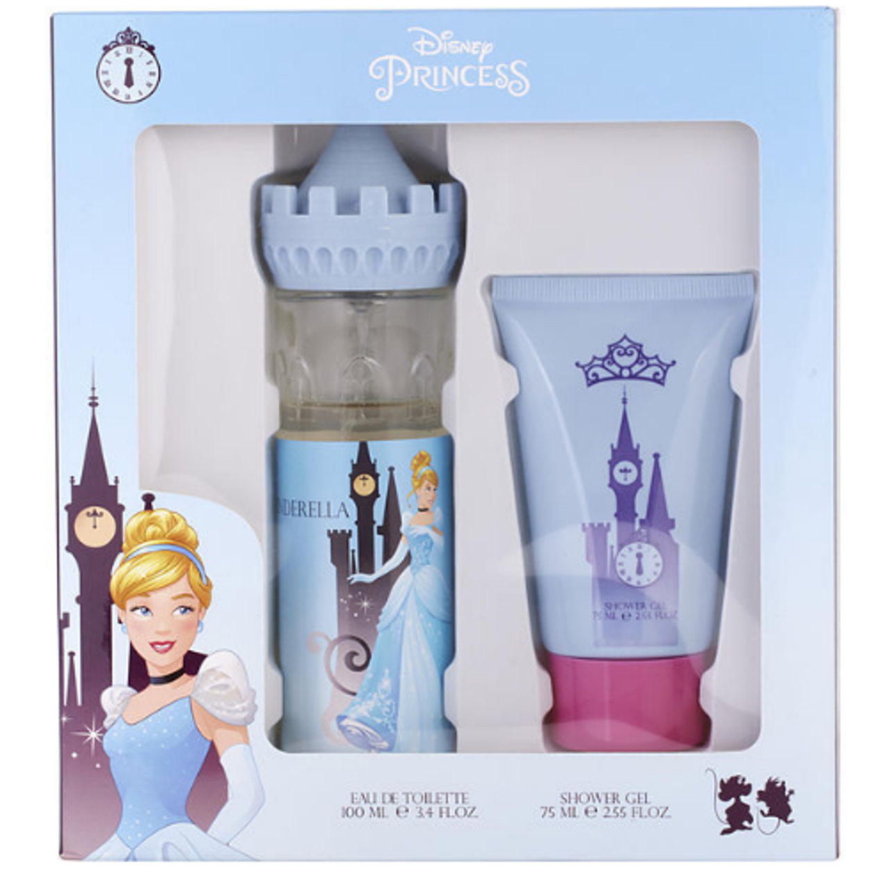 Princess Cinderella Castle by Disney 2pc Gift Set EDT 3.4 oz + Shower ...