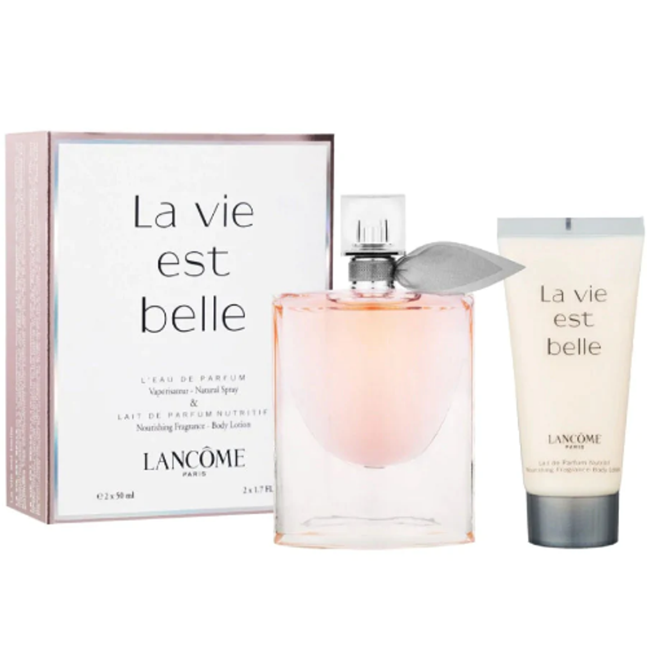 La Vie est Belle by Lancome 2pc Gift Set 1.7 oz EDP + Body Lotion for women  - ForeverLux
