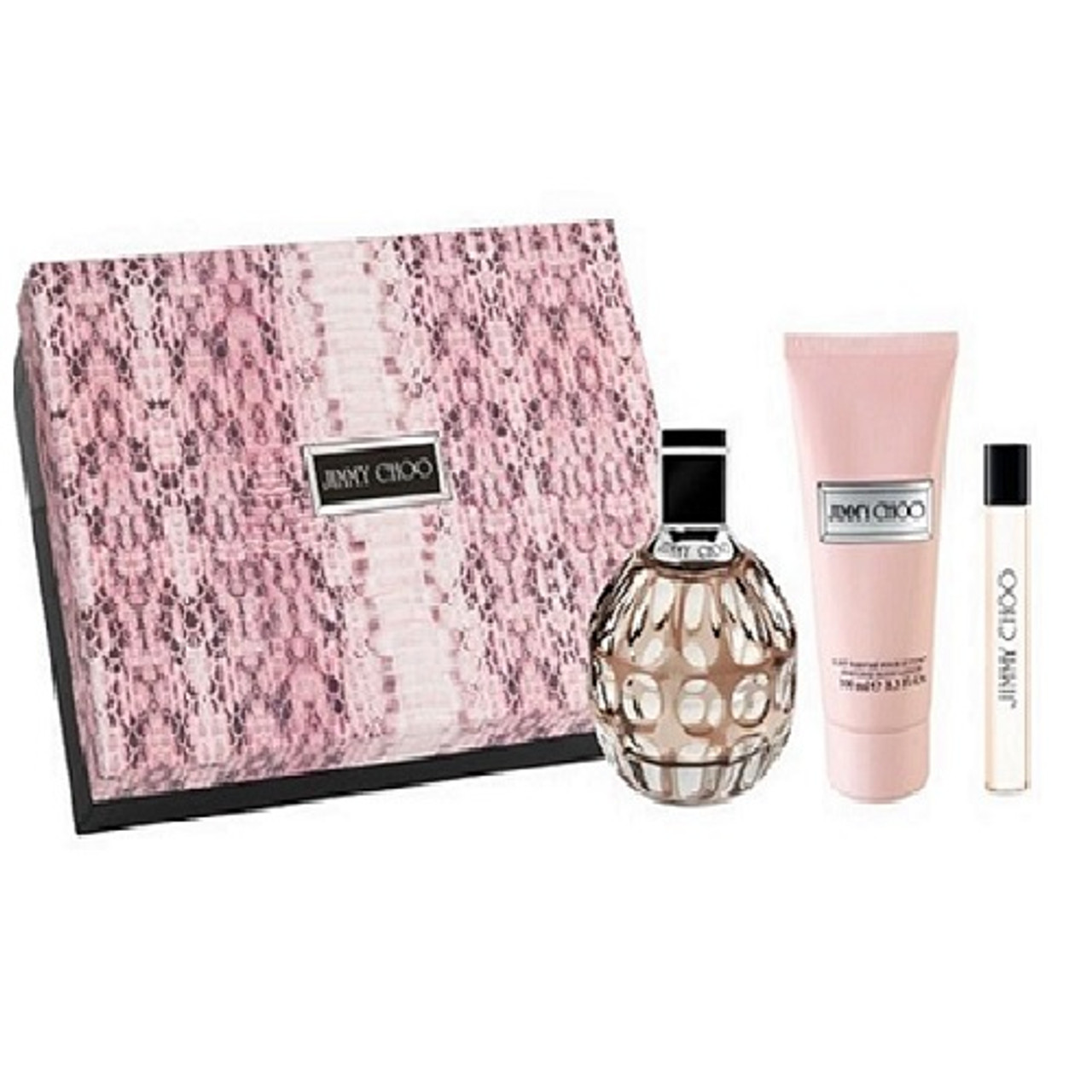 jimmy choo perfume 3個❤️ Jimmy Choo Rose Passion 3 Piece Gift Set For Women With 3.4