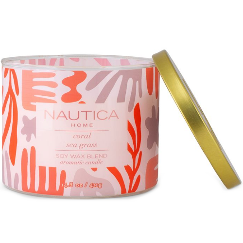 Nautica Coral Sea Grass by Nautica 14.5 oz Candle