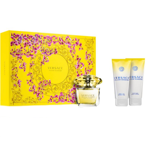 Versace Yellow Diamond by Versace 3pc Gift Set EDT 1.7 oz + Bath & Shower Gel + Body Lotion for Women