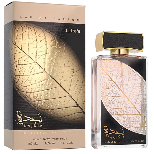 Najdia In Gold by Lattafa 3.4 oz EDP for Unisex