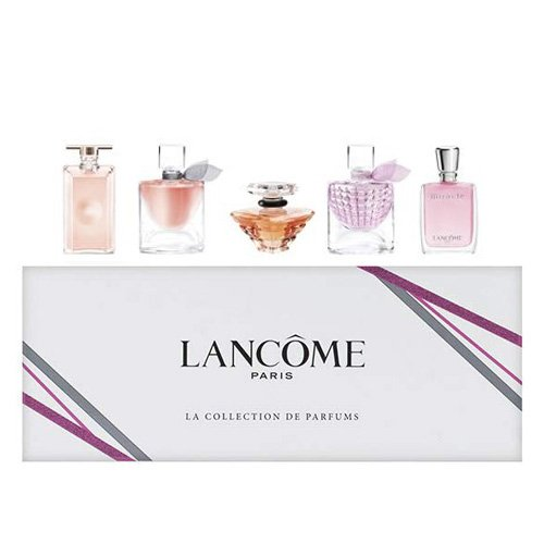 Idole + La Vie Est Belle + Tresor + La Vie Est Belle Flowers of Happiness + Miracle by Lancome 5pc Mini Set for Women