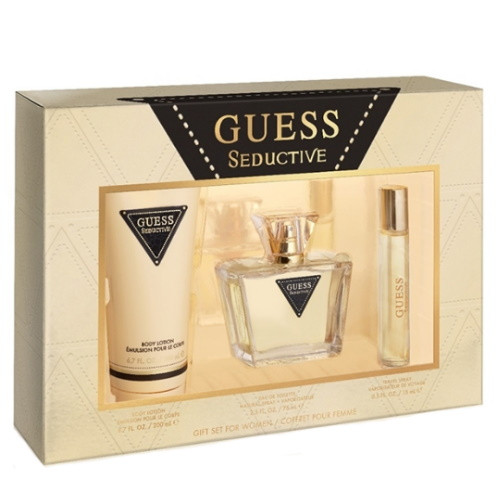 Guess Perfume, Lotion & Mini Perfume Set with Pouch –