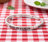 "You are one in..." Watermelon Charm Stretch Bracelet