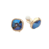 Chic Theory Square Cut Gem Evening Stud Clip On Earrings