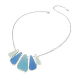 Metro Modern Geometric Charm Beaded Necklace