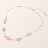 Luxe Clover Gold Dipped Quatrefoil Link Necklace
