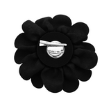Bloom and Bling Studded Flower Brooch/Hair Clip - Black