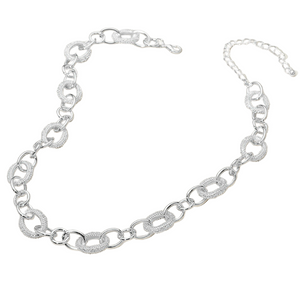 Aura Chunky Link Chain Necklace Silver