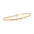 CHOOSE LOVE Message Brass Thin Hook Bracelet - Gold