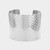 Sculptura Metal Textured Cuff Bracelet - Rhodium