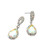 Timeless Delight Teardrop Earrings AB Silver