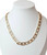 Fusion Paved Link Chain Necklace Gold