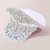 Main Character Pearl BRIDE Message Accented Stone Cluster Sequin Bling Hat - AB White