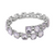 Elite Palace Stone Cluster Link Evening Bracelet Light Purple