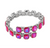 Elite Palace Stone Cluster Link Evening Bracelet AB Purple