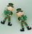 Lucky Luxe St Patricks Leprechaun Clover Earrings - Green