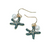 Seaside Starfish Pearl Earrings Blue