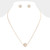 Sparkling Aura Rhinestone Ball Pendant Necklace - Gold
