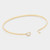 You're My Person Brass Thin Metal Hook Bracelet - Gold