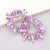 Crystal Kiss Stone Cluster Heart Evening Earrings - Lavender