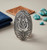 Frontier Luck Horseshoe Accented Antique Metal Stretch Ring - Burnished Silver