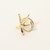 Saltwater Drift Stainless Steel Bold Starfish Accent Ring - Gold