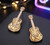 Rockstar Spark Glittered Guitar Earrings