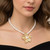 Garden Grace Elegant Floral Statement Pendant Necklace