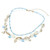 Beach Babe Coastal Shell Starfish Charm Embellished Layered Necklace