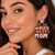 World's Best Mom Felt Back Beaded Star Message Link Dangle Earrings