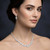 Enchanted Vine CZ Floral Leaf Rhinestone Pave Necklace