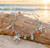 Island Breeze Tropical Palm Tree Flip Flop Pineapple Beads Charm Bracelet