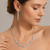 Shine Surge Wavy Rhinestone Pave Necklace
