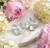 Enchanted Blossum Pearl Accent Enamel Petal Flower Earrings
