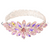 Dazzled Bliss Marquise Floral Stone Evening Bracelet - AB Rose