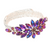 Dazzled Bliss Marquise Floral Stone Evening Bracelet - AB Purple