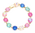 Palace Galore Round Stone Link Evening Bracelet - Multi