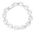Palace Galore Round Stone Link Evening Bracelet - Silver
