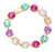 Palace Galore Round Stone Link Evening Bracelet - AB Multi