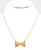 Twinkle Tie Stone Bow Necklace - Peacholor