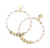 Shine Bright Girls Message Pearl Beaded Earrings - Multi