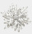 Petal Whisper Marquise Stone Cluster Flower Brooch - Silver