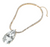 Bling Majesty Oversize Teardrop Glass Stone Bling Studded Chain Necklace - Gold