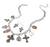 Blessed Light Religious Charm Station Necklace - Three Tone