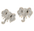 Spirit Glow Stone Embellished Elephant Earrings - Clear/Gold