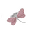 Sophia Rhinestone Paved Dragonfly Stretch Ring - Pink