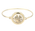Gentle Giant Elephant Charm Bangle Bracelet - Gold