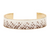 Viper Luxe Snake Pattern Faux Leather Cuff Bracelet - Neutral